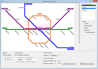 Screenshot PTraffic Fahrplanauskunft